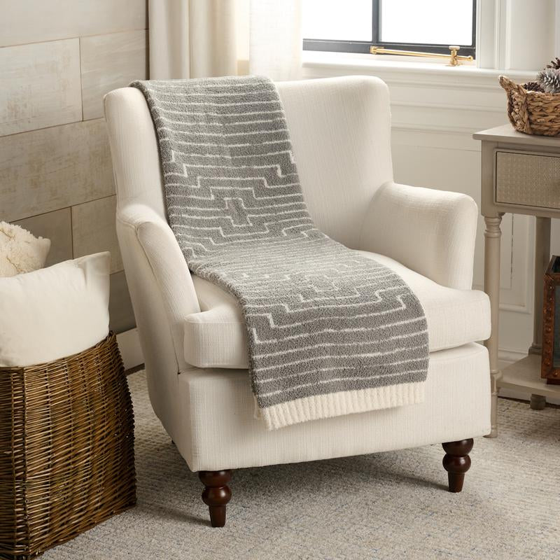 Barefoot Dreams Cozychic Diamond Stripe 45X60 Blanket