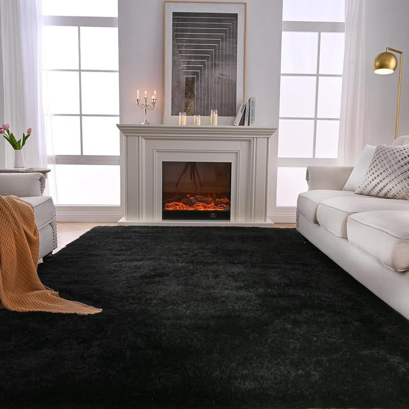 Faux Fur Shag Rug, 1 Count Soft Plush Rug, Comfortable Area Rug, Decorative Carpet for Home Living Room Bedroom
