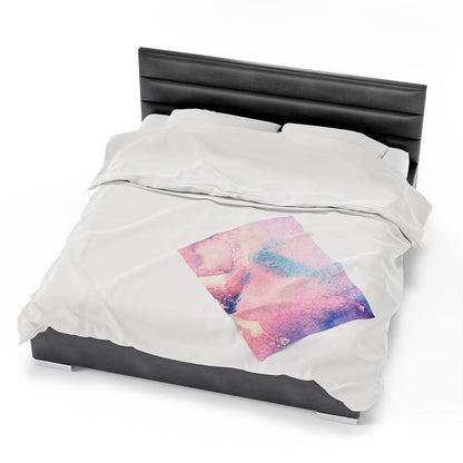 Velveteen Blanket, Cozy Home Decor, Customizable Soft Throw, Personalized Gift for Family & Friends, Warm Plush Bedding, Medium Heavy Weight