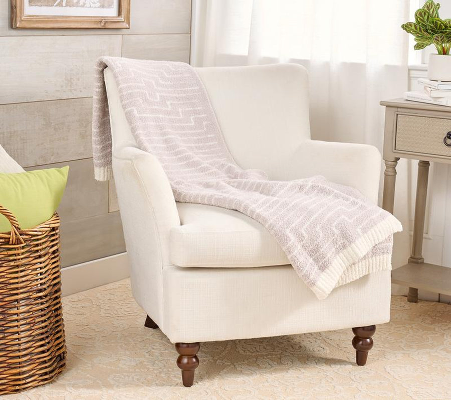 Barefoot Dreams Cozychic Diamond Stripe 45X60 Blanket