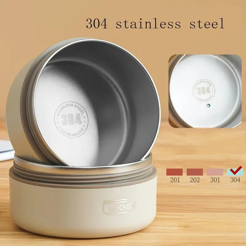 Stainless Steel Lunch Box Set,1 Set Including 3Countslunchboxes and 1 Count Insulated Bag,Insulated Foodlunchcontainer Set for Adult & Kids Tableware