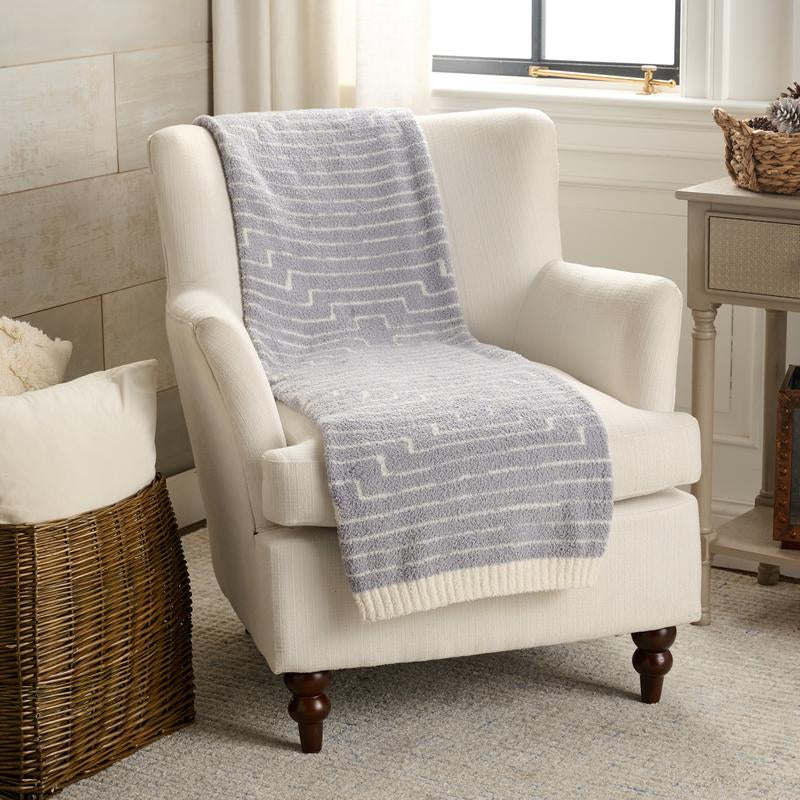 Barefoot Dreams Cozychic Diamond Stripe 45X60 Blanket