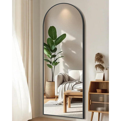 58"X19" Floor Mirror Full Length, Arched Full Length Mirror with Stand, Full Body Mirrors for Bedroom Living Room or Cloakroom Gold