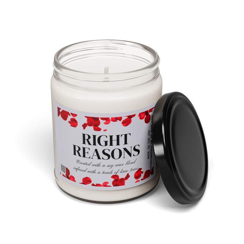 The Right Reasons Scented Candle, Bachelor Nation Themed Gift for Bachelor and Bachelorette Fans, Golden Bachelor, Golden Bachelorette, Rose Ceremony, Reality TV