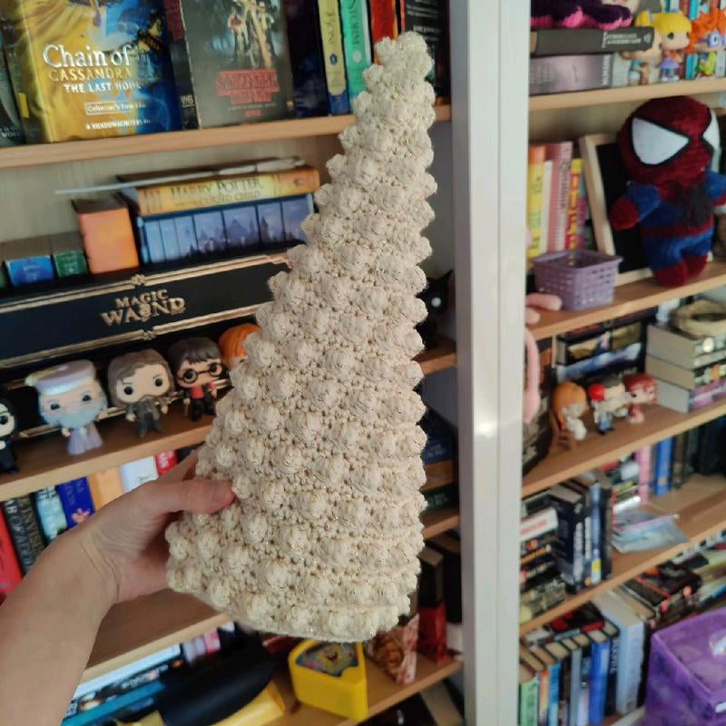 Crochet Bobble Christmas Tree Decor