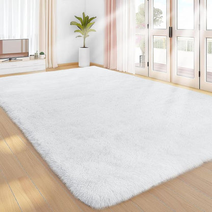 Faux Fur Shag Rug, 1 Count Soft Plush Rug, Comfortable Area Rug, Decorative Carpet for Home Living Room Bedroom