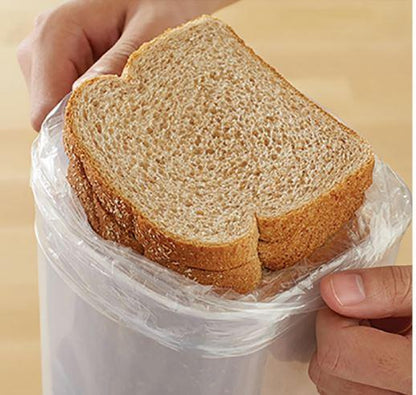 Clear Plastic Durable Bread Food Storage Container with Gray Lid for Organized Bread Storage Kitchen Utensils