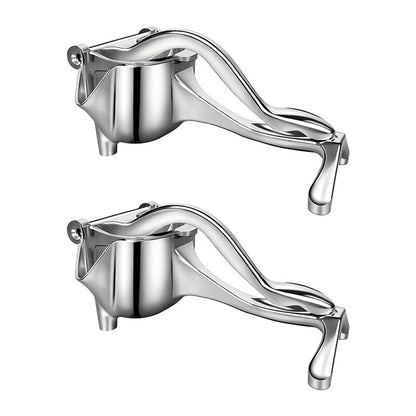 Hand Juicer Squeezer - Aluminum Manual Press Juicer with Ergonomic Grip for Efficient Juice Extraction of Pomegranates Citrus & More, Durable Compact Easy to Use & Clean Manual Citrus Juicer
