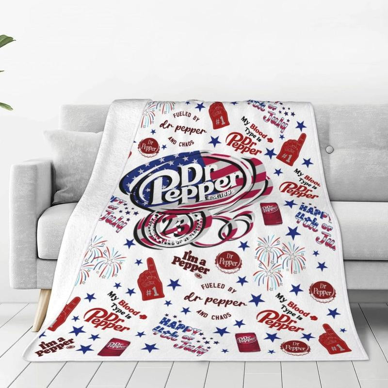 Classic Dr Blanket Pepper Throw Blanket Warm Ultra Soft for Living Room Bedroom Bed Sofa All Seasons Gift Single Sided Halloween Decor Blanket Sale Christmas Decor Valentine'S Day X-Mas Birthday Decorations