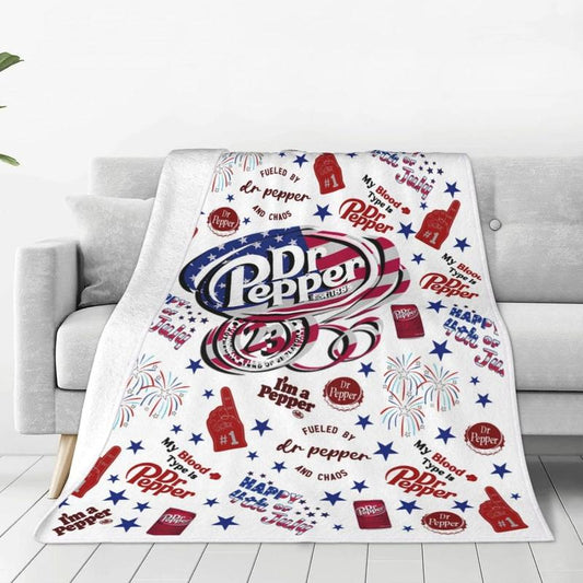 Classic Dr Blanket Pepper Throw Blanket Warm Ultra Soft for Living Room Bedroom Bed Sofa All Seasons Gift Single Sided Halloween Decor Blanket Sale Christmas Decor Valentine'S Day X-Mas Birthday Decorations