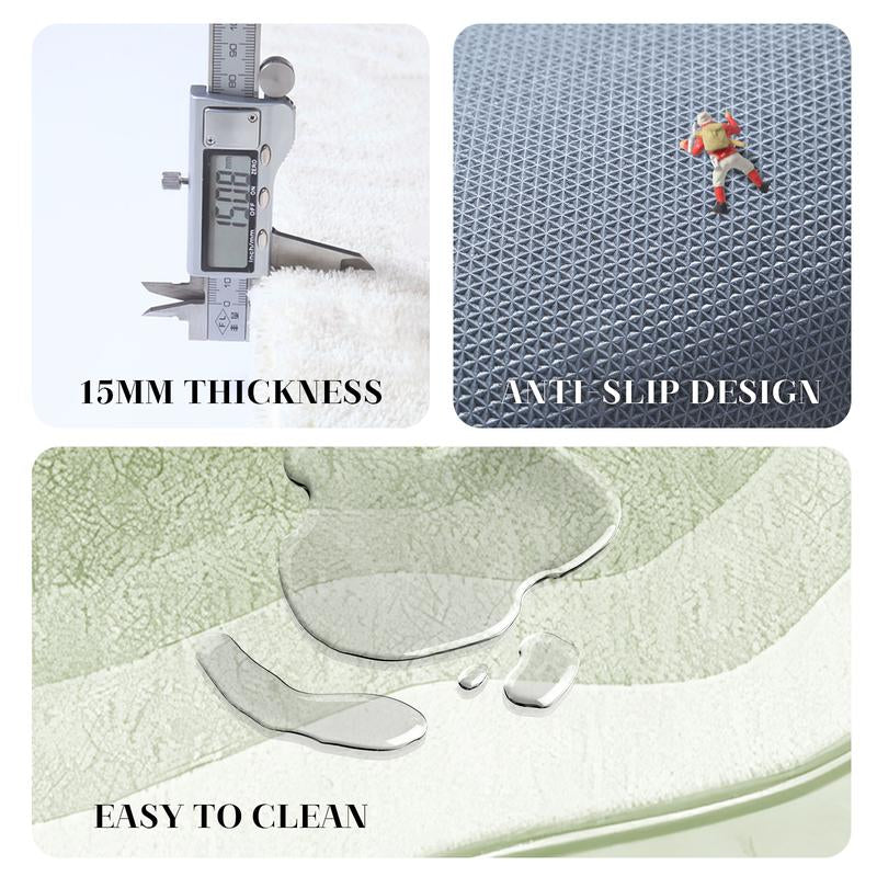 Super Soft Plush Carpet, Cozy Non-Slip Indoor Long Rug with Stylish Artistic Design for Modern Living Rooms, Bedrooms, and Game Rooms Decor Gift