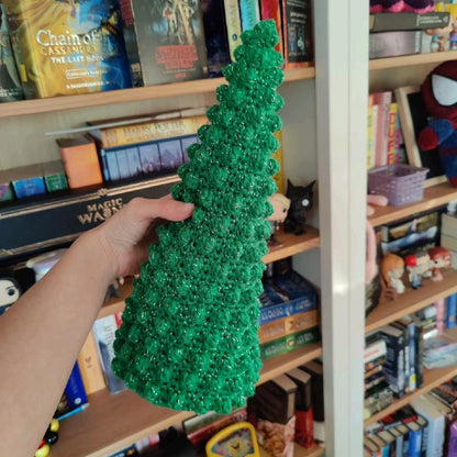 Crochet Bobble Christmas Tree Decor