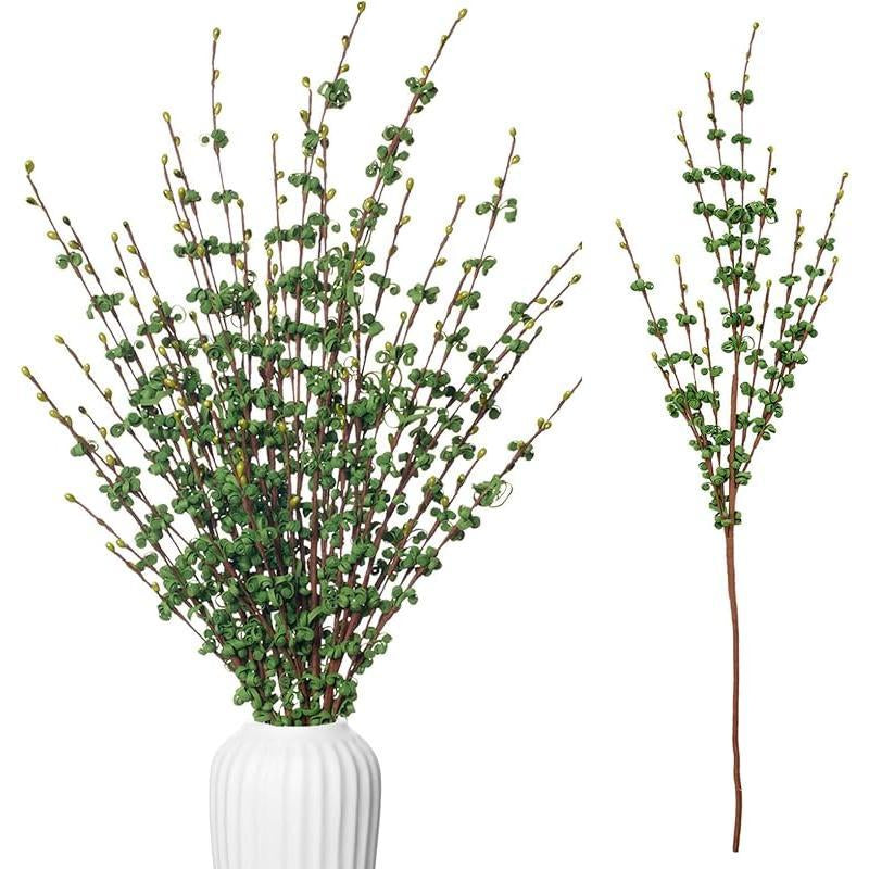 5Pcs 29.5" Faux Jasmine Artificial Flowers Tall White Floral Branches for Home Wedding Vase Filler Party DIY Decoration