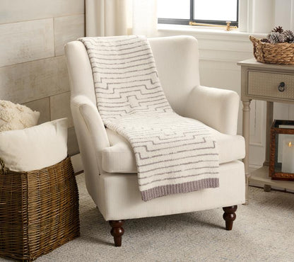 Barefoot Dreams Cozychic Diamond Stripe 45X60 Blanket