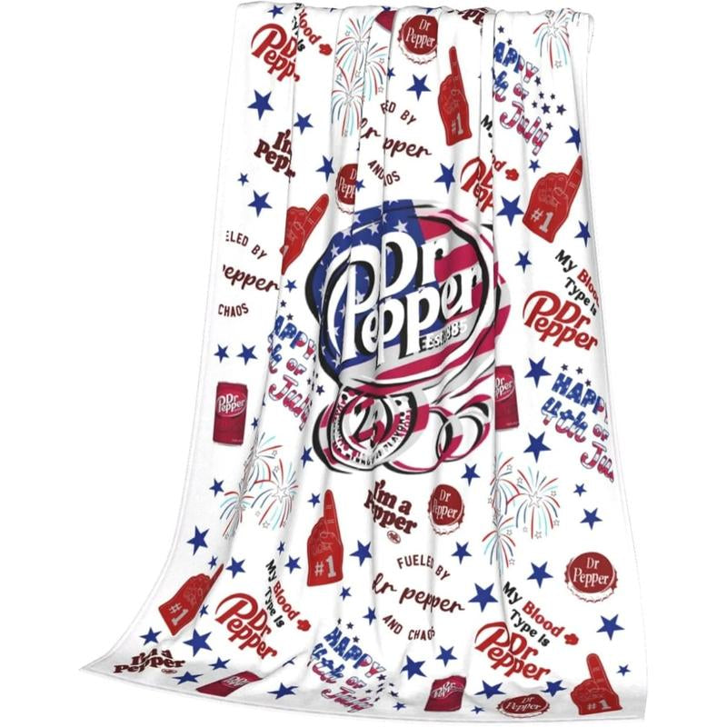 Classic Dr Blanket Pepper Throw Blanket Warm Ultra Soft for Living Room Bedroom Bed Sofa All Seasons Gift Single Sided Halloween Decor Blanket Sale Christmas Decor Valentine'S Day X-Mas Birthday Decorations