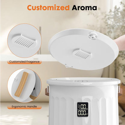 Towel Warmer for Bathroom, 20L Towel Heater with 4 Time Settings & Auto-Off, Fast Heating Blanket Warmer for Home, Safety Child Lock and Temp-Alert Design for Towels, Bathrobes