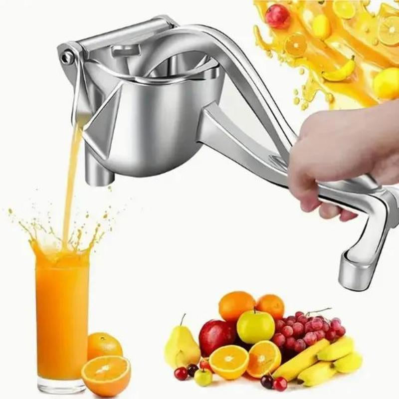 Hand Juicer Squeezer - Aluminum Manual Press Juicer with Ergonomic Grip for Efficient Juice Extraction of Pomegranates Citrus & More, Durable Compact Easy to Use & Clean Manual Citrus Juicer