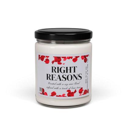 The Right Reasons Scented Candle, Bachelor Nation Themed Gift for Bachelor and Bachelorette Fans, Golden Bachelor, Golden Bachelorette, Rose Ceremony, Reality TV