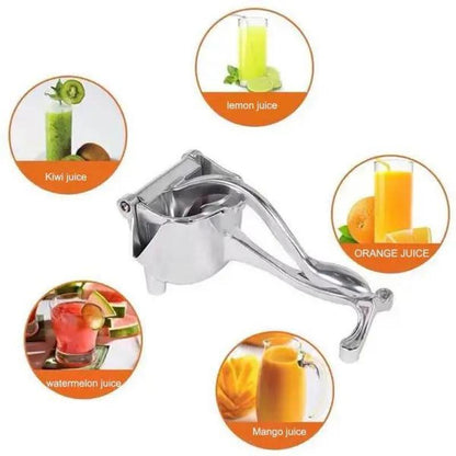 Hand Juicer Squeezer - Aluminum Manual Press Juicer with Ergonomic Grip for Efficient Juice Extraction of Pomegranates Citrus & More, Durable Compact Easy to Use & Clean Manual Citrus Juicer