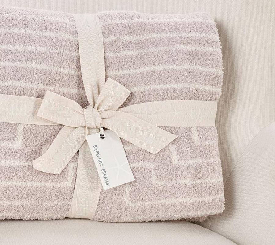 Barefoot Dreams Cozychic Diamond Stripe 45X60 Blanket