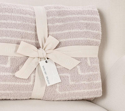 Barefoot Dreams Cozychic Diamond Stripe 45X60 Blanket
