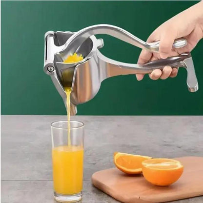 Hand Juicer Squeezer - Aluminum Manual Press Juicer with Ergonomic Grip for Efficient Juice Extraction of Pomegranates Citrus & More, Durable Compact Easy to Use & Clean Manual Citrus Juicer
