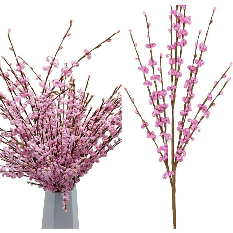 5Pcs 29.5" Faux Jasmine Artificial Flowers Tall White Floral Branches for Home Wedding Vase Filler Party DIY Decoration