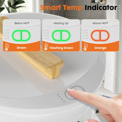 Towel Warmer for Bathroom, 20L Towel Heater with 4 Time Settings & Auto-Off, Fast Heating Blanket Warmer for Home, Safety Child Lock and Temp-Alert Design for Towels, Bathrobes