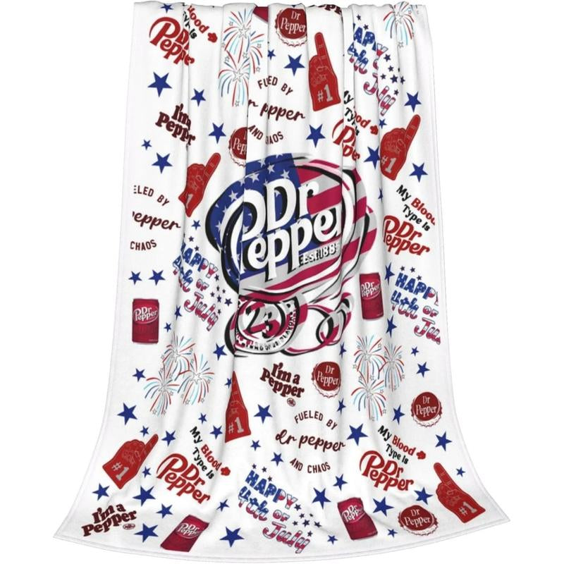 Classic Dr Blanket Pepper Throw Blanket Warm Ultra Soft for Living Room Bedroom Bed Sofa All Seasons Gift Single Sided Halloween Decor Blanket Sale Christmas Decor Valentine'S Day X-Mas Birthday Decorations