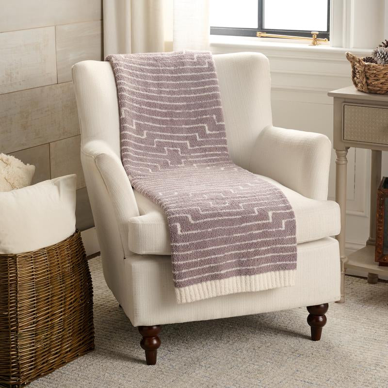Barefoot Dreams Cozychic Diamond Stripe 45X60 Blanket