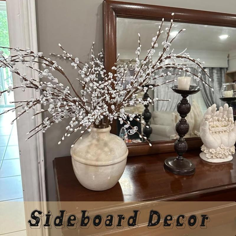 5Pcs 29.5" Faux Jasmine Artificial Flowers Tall White Floral Branches for Home Wedding Vase Filler Party DIY Decoration