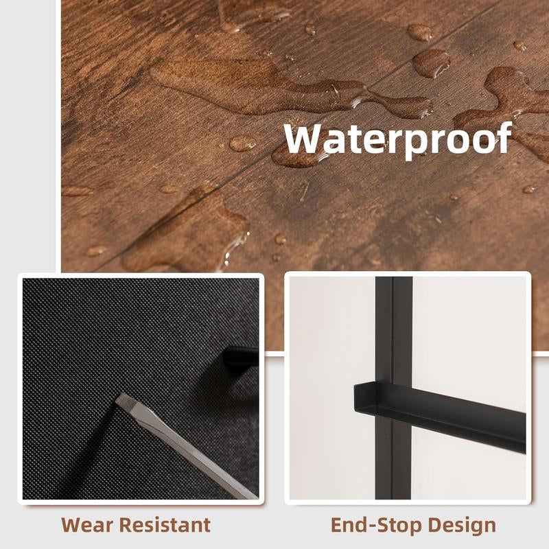 【Black Friday】Somdot Large Capacity Storage Organizer with Wood Top & Metal Frame Fabric Storage Tower 2 Drawers Bedroom Chest of Drawers for Closet Entryway Versatile Design Modern Chest of Drawers for Bedroom Closet Living Room or Entryway