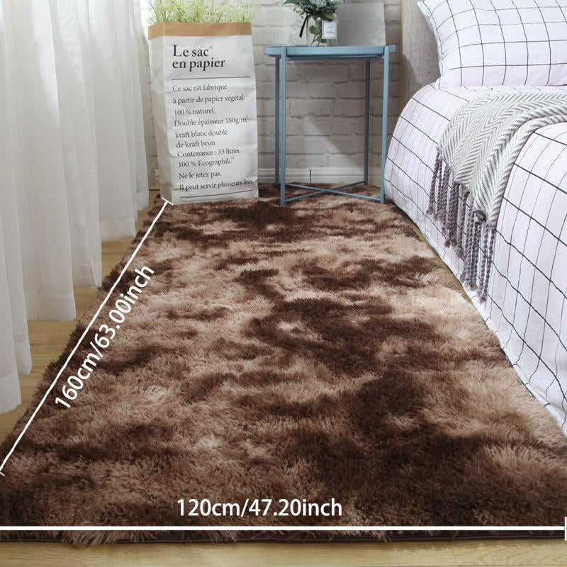 Faux Fur Shag Rug, 1 Count Soft Plush Rug, Comfortable Area Rug, Decorative Carpet for Home Living Room Bedroom
