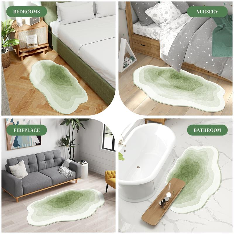 Super Soft Plush Carpet, Cozy Non-Slip Indoor Long Rug with Stylish Artistic Design for Modern Living Rooms, Bedrooms, and Game Rooms Decor Gift