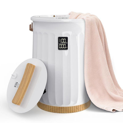 Towel Warmer for Bathroom, 20L Towel Heater with 4 Time Settings & Auto-Off, Fast Heating Blanket Warmer for Home, Safety Child Lock and Temp-Alert Design for Towels, Bathrobes