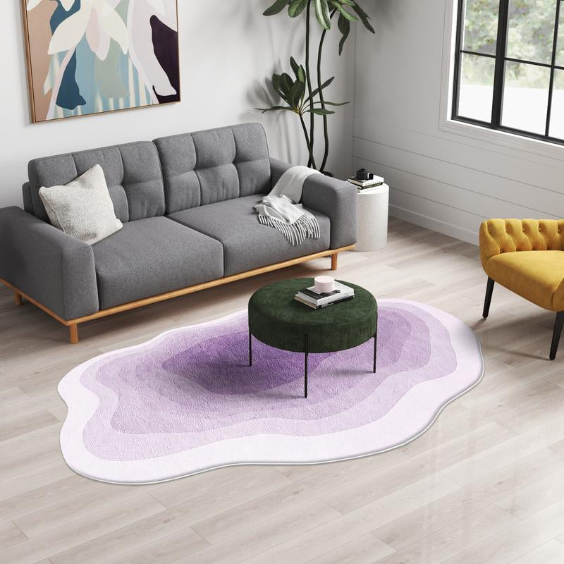 Super Soft Plush Carpet, Cozy Non-Slip Indoor Long Rug with Stylish Artistic Design for Modern Living Rooms, Bedrooms, and Game Rooms Decor Gift