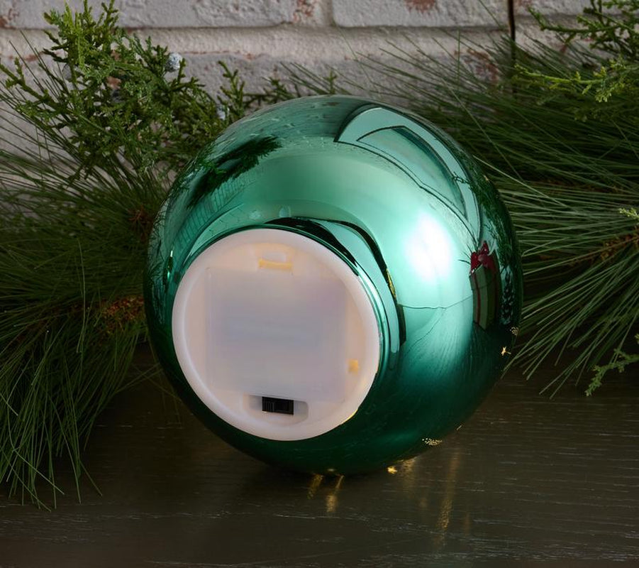 Set of 2 6" Starry Night Glass Ornaments by Valerie