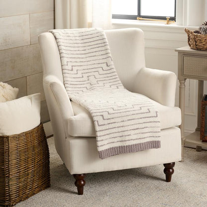 Barefoot Dreams Cozychic Diamond Stripe 45X60 Blanket
