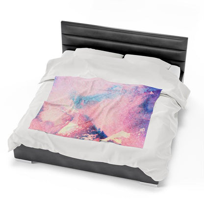 Velveteen Blanket, Cozy Home Decor, Customizable Soft Throw, Personalized Gift for Family & Friends, Warm Plush Bedding, Medium Heavy Weight