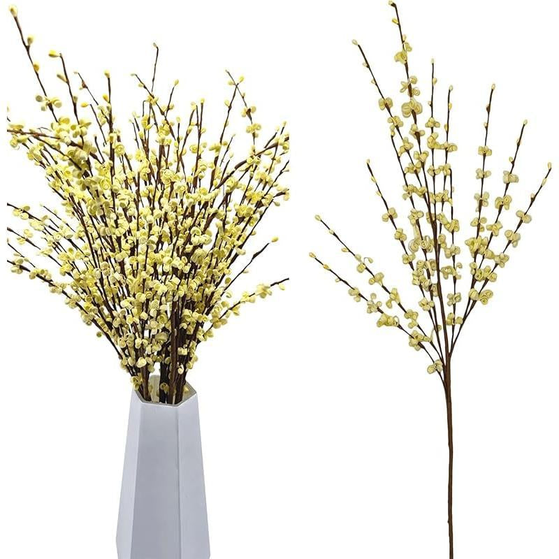 5Pcs 29.5" Faux Jasmine Artificial Flowers Tall White Floral Branches for Home Wedding Vase Filler Party DIY Decoration
